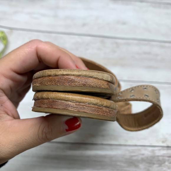 BedStu Henna Womens Leather Strappy Flat Sandals Size 8 Tan - Picture 6 of 12